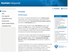 Tablet Screenshot of kozhaloportal.hu
